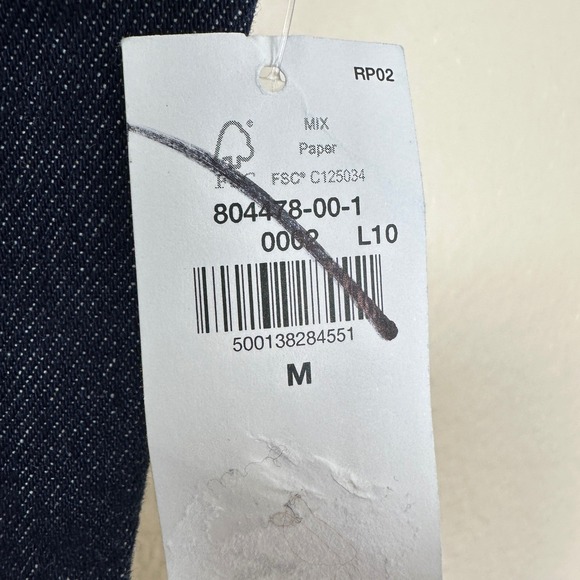 Old Navy Women's M Denim Midi Dress Dark Wash Sleeveless Square Neck Preppy NEW - Picture 8 of 12